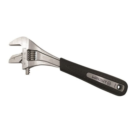 WRIGHT TOOL Adjustable Wrench Chrome Reversable Jaw Max Capacity 1-3/4" Ultimate Grip - 12" 9AG12R